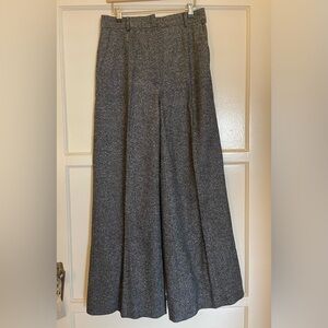 Max Mara Sportmax Palazzo Grey Wool Pant - Like New